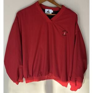 Harbour Town Golf Links Pickering V-Neck Pullover Red Large